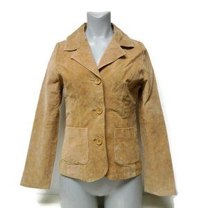 Rue21 suede leather blazer jacket